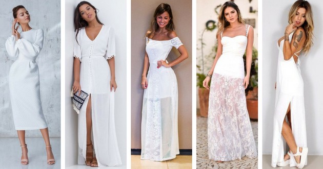 Robe blanche : voir des modèles beaux et puissants