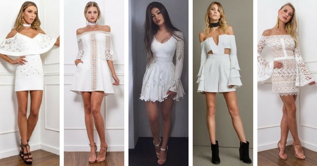 White dress: see beautiful and powerful models