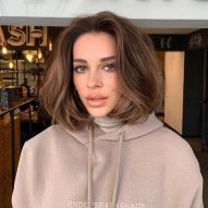 Copper brown on brunettes: 30 photos and tips to bet on the lightened color