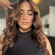 Copper brown on brunettes: 30 photos and tips to bet on the lightened color