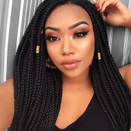 6 elegant hairstyles with box braids for weddings and proms