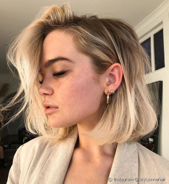 Short blonde hair: 30 ideas to bet on the trend and nuance tips