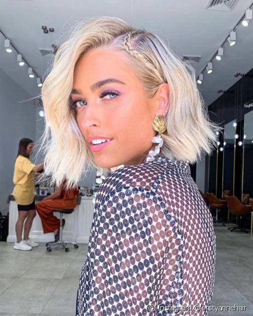 Short blonde hair: 30 ideas to bet on the trend and nuance tips