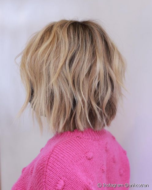 Short layered haircut: 40 photos in curly, kinky, wavy and straight