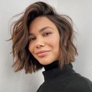 Short layered haircut: 40 photos in curly, kinky, wavy and straight