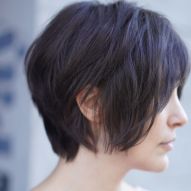 Short layered haircut: 40 photos in curly, kinky, wavy and straight