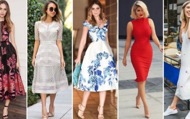 34 modelos de vestidos midi para que luzcas bella y llena