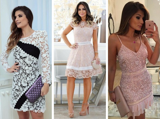 Lace dress: looks ranging from romantic to sensual