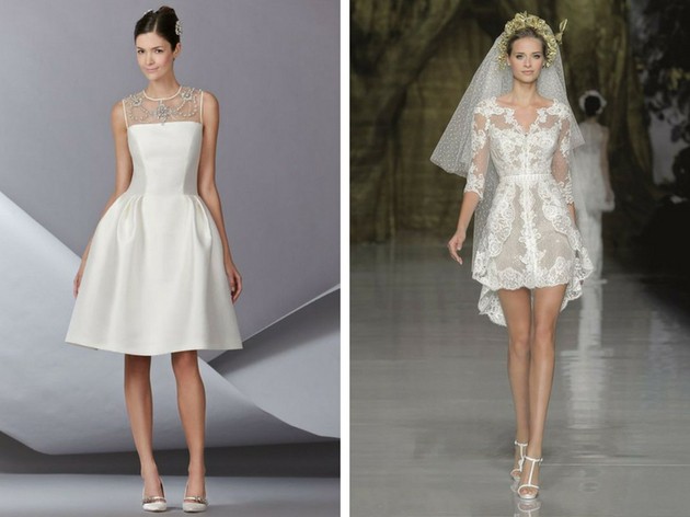 Short wedding dress: 30 models for you to escape the basics