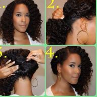 Fake sidecut in curly hair: learn how to do the side hairstyle that is one of the favorites of curly hair