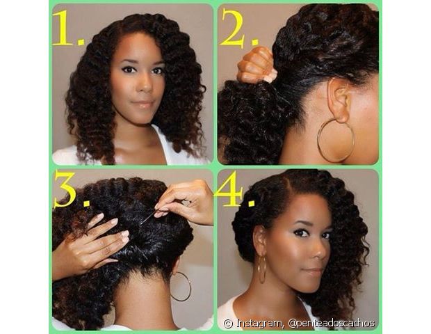 Fake sidecut in curly hair: learn how to do the side hairstyle that is one of the favorites of curly hair