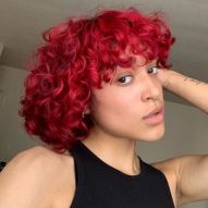 Cherry red hair: 15 photos of the color and tips for choosing the right dye