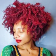 Cherry red hair: 15 photos of the color and tips for choosing the right dye