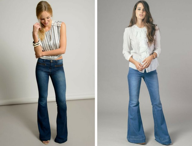 Pantalones acampanados: mira looks y entiende la diferencia entre pantalones acampanados y acampanados