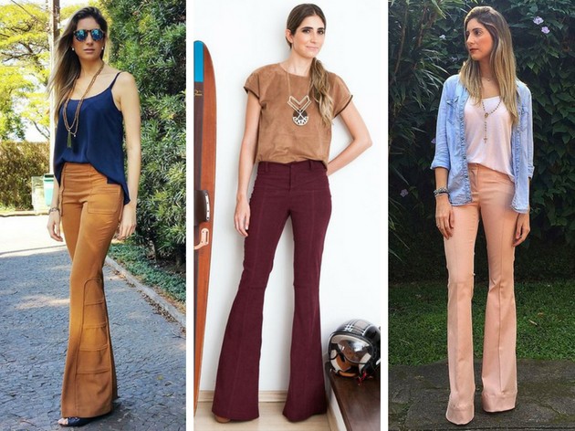 Pantalones acampanados: mira looks y entiende la diferencia entre pantalones acampanados y acampanados