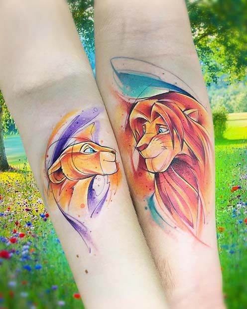 Watercolor tattoos to escape from clichés