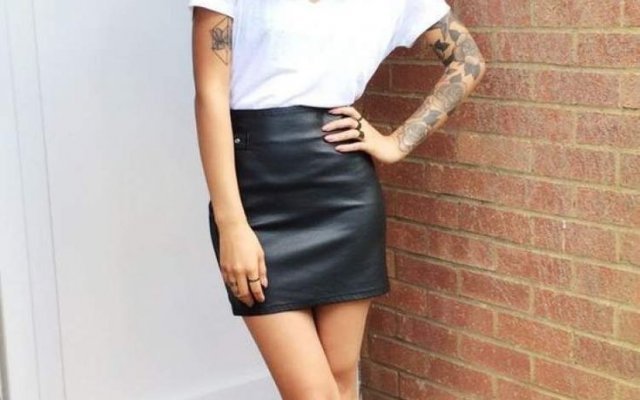 40 combinations with leather skirts for you to wear on a daily basis