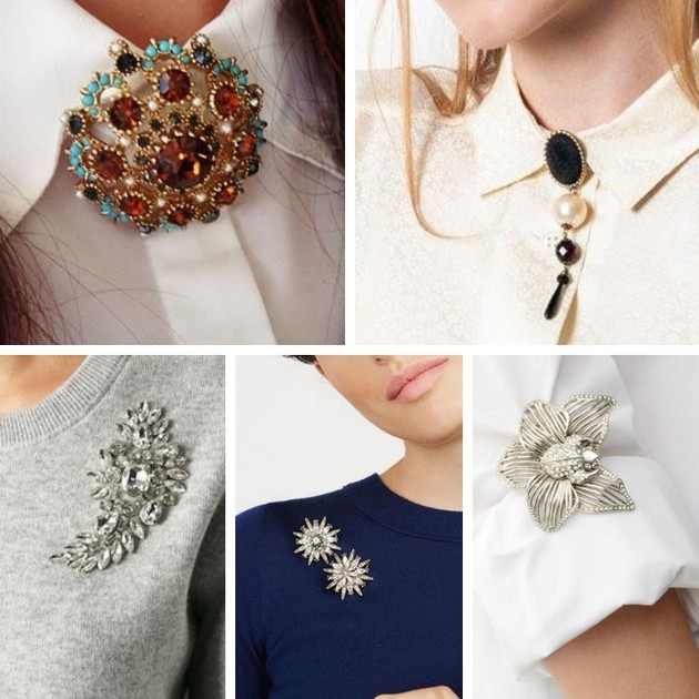 60+ ways to wear brooches to put together a fashion look