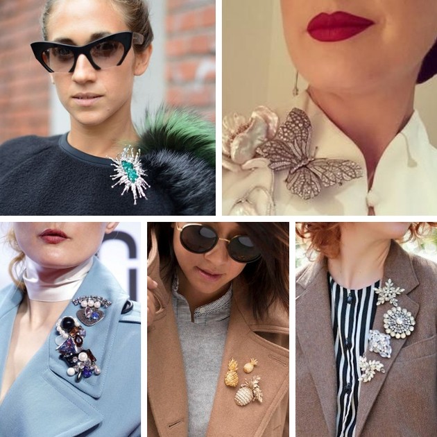 60+ ways to wear brooches to put together a fashion look