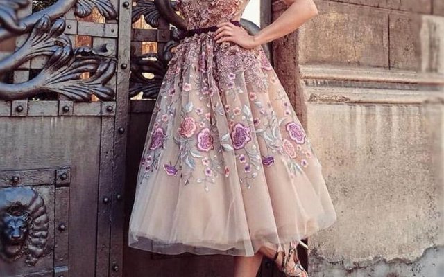 Godet dress: see 40 models full of elegance