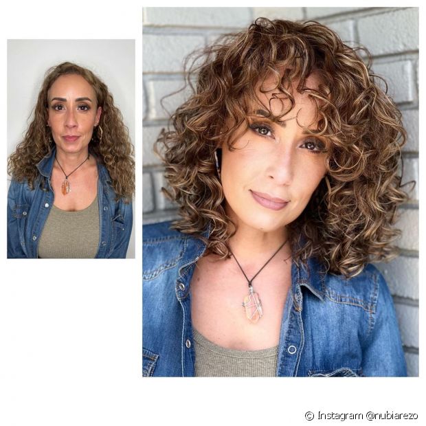 25 before and after photos of curly cuts with bangs