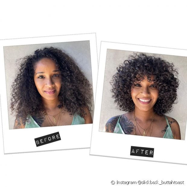 25 before and after photos of curly cuts with bangs