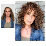 25 before and after photos of curly cuts with bangs