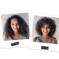 25 before and after photos of curly cuts with bangs