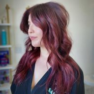 Red hair: 30 photos of marsala, burgundy, cherry shades + tips for choosing the right dye