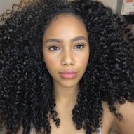 Curly black hair: how to dye the strands with color + 10 inspiration photos