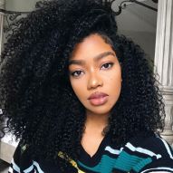 Curly black hair: how to dye the strands with color + 10 inspiration photos