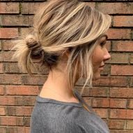 Stripped bun: 12 photos of the simple hairstyle to inspire