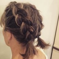 Boxer braid in short hair: it is possible to do the hairstyle in strands of this length. See 20 photos!